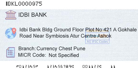 Idbi Bank Currency Chest PuneBranch 