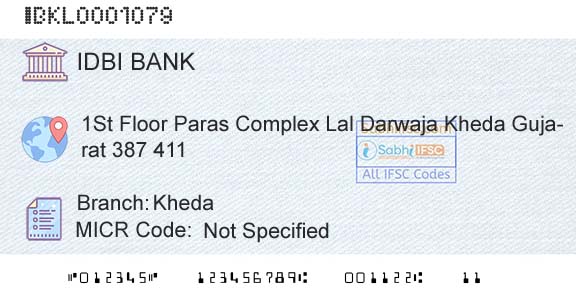 Idbi Bank KhedaBranch 