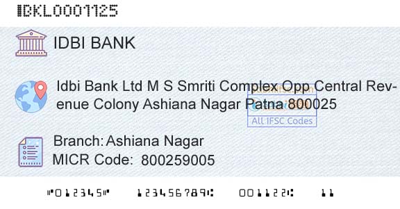 Idbi Bank Ashiana NagarBranch 