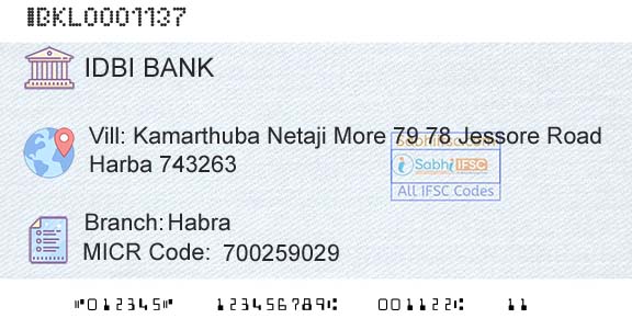 Idbi Bank HabraBranch 