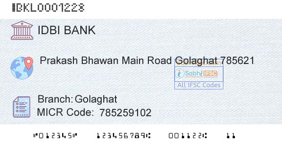 Idbi Bank GolaghatBranch 