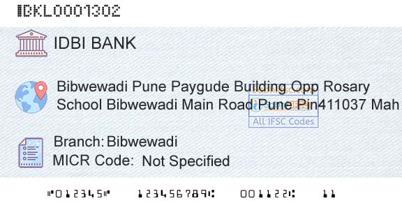 Idbi Bank BibwewadiBranch 