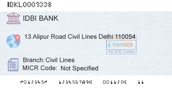 Idbi Bank Civil LinesBranch 