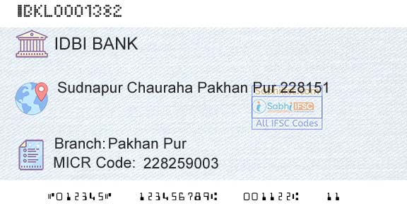Idbi Bank Pakhan PurBranch 