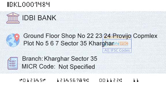 Idbi Bank Kharghar Sector 35Branch 