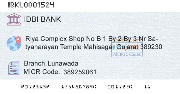 Idbi Bank LunawadaBranch 