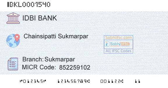Idbi Bank SukmarparBranch 
