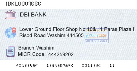 Idbi Bank WashimBranch 