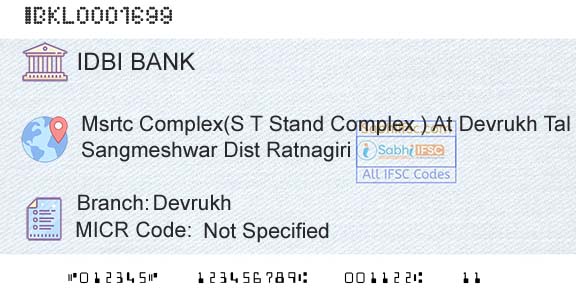 Idbi Bank DevrukhBranch 