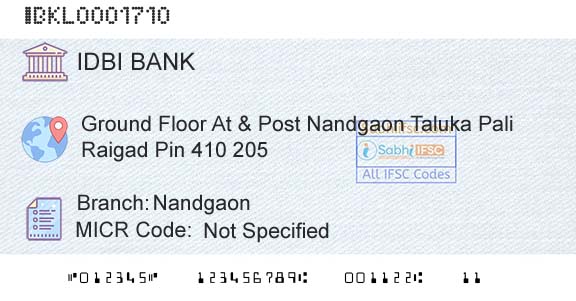 Idbi Bank NandgaonBranch 
