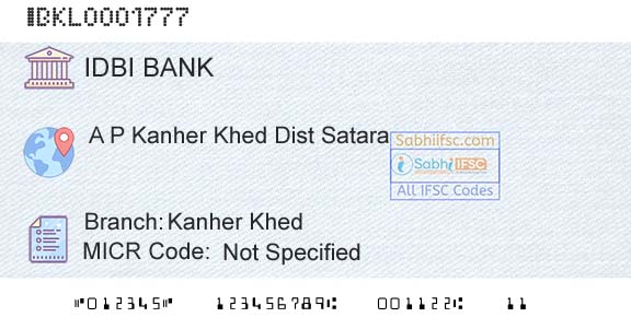 Idbi Bank Kanher KhedBranch 