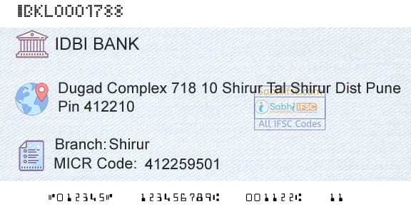 Idbi Bank ShirurBranch 