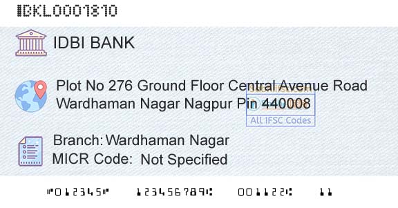 Idbi Bank Wardhaman NagarBranch 