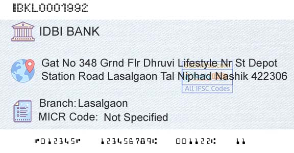 Idbi Bank LasalgaonBranch 