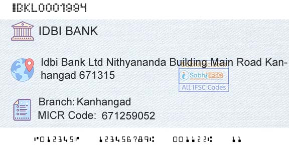 Idbi Bank KanhangadBranch 