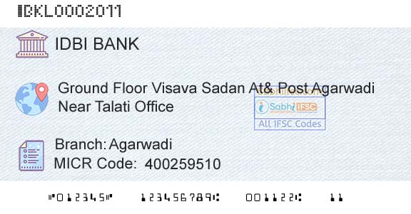 Idbi Bank AgarwadiBranch 