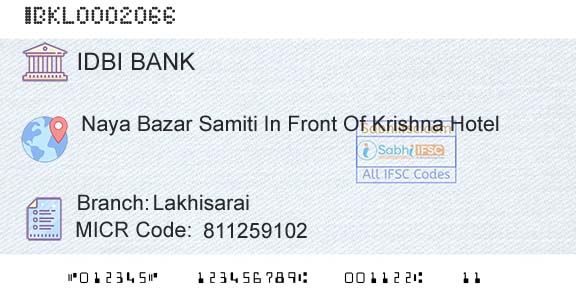 Idbi Bank LakhisaraiBranch 