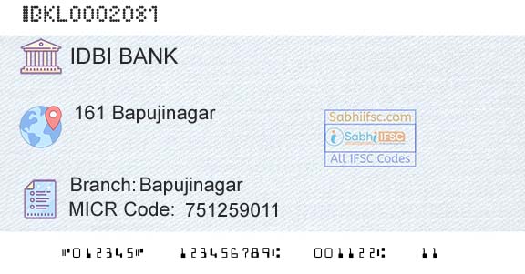 Idbi Bank BapujinagarBranch 