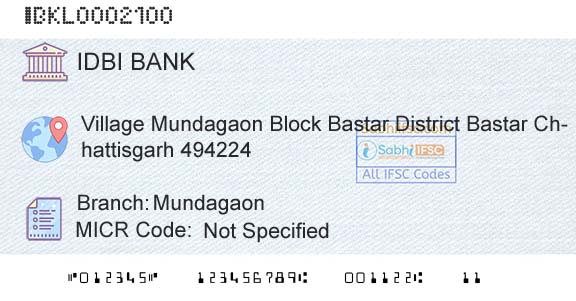 Idbi Bank MundagaonBranch 