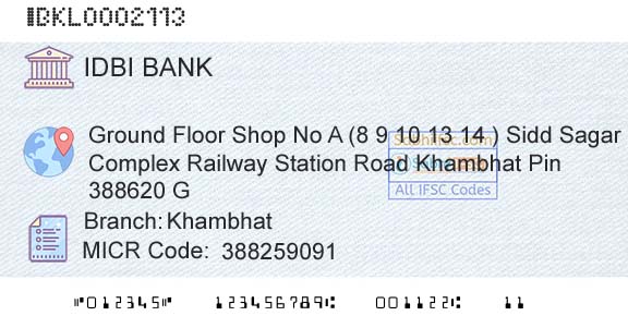 Idbi Bank KhambhatBranch 