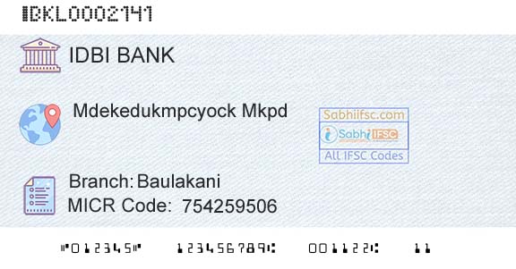 Idbi Bank BaulakaniBranch 
