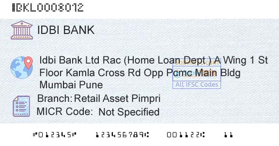 Idbi Bank Retail Asset PimpriBranch 