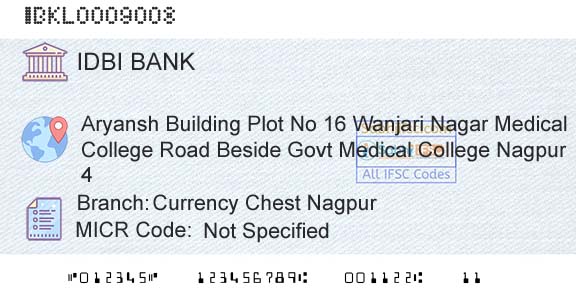 Idbi Bank Currency Chest NagpurBranch 