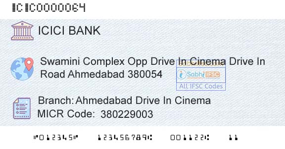 Icici Bank Limited Ahmedabad Drive In CinemaBranch 