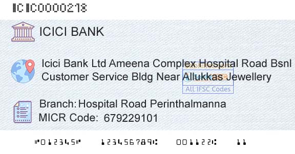 Icici Bank Limited Hospital Road PerinthalmannaBranch 