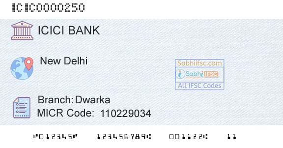 Icici Bank Limited DwarkaBranch 