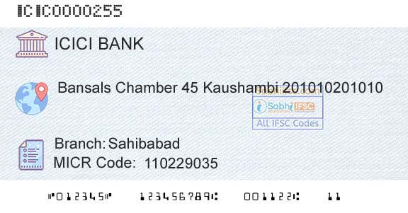 Icici Bank Limited SahibabadBranch 