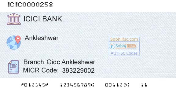 Icici Bank Limited Gidc AnkleshwarBranch 