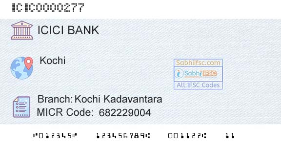Icici Bank Limited Kochi KadavantaraBranch 