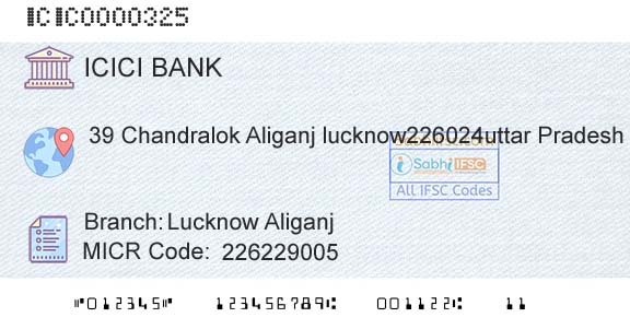 Icici Bank Limited Lucknow AliganjBranch 