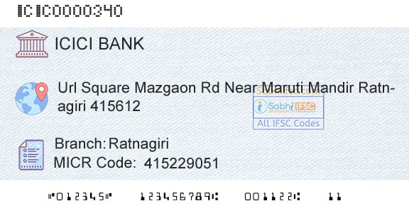 Icici Bank Limited RatnagiriBranch 