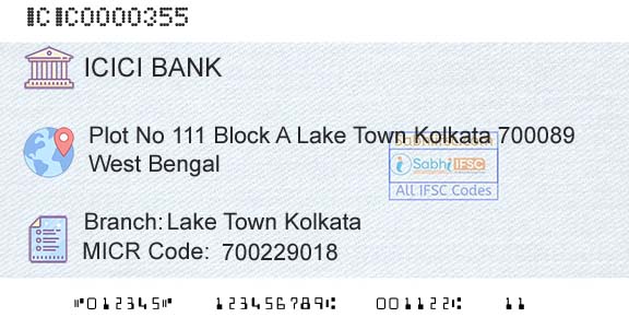 Icici Bank Limited Lake Town KolkataBranch 