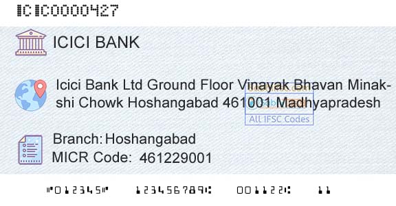 Icici Bank Limited HoshangabadBranch 