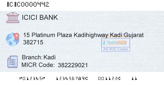 Icici Bank Limited KadiBranch 
