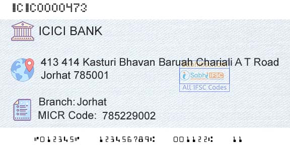 Icici Bank Limited JorhatBranch 