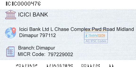 Icici Bank Limited DimapurBranch 