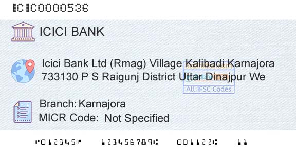 Icici Bank Limited KarnajoraBranch 
