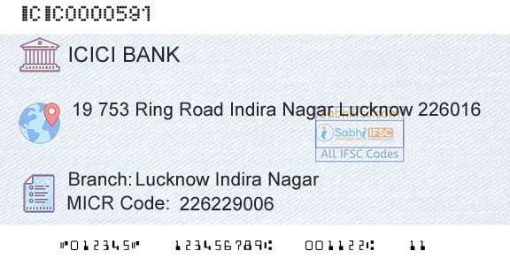 Icici Bank Limited Lucknow Indira NagarBranch 