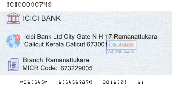 Icici Bank Limited RamanattukaraBranch 