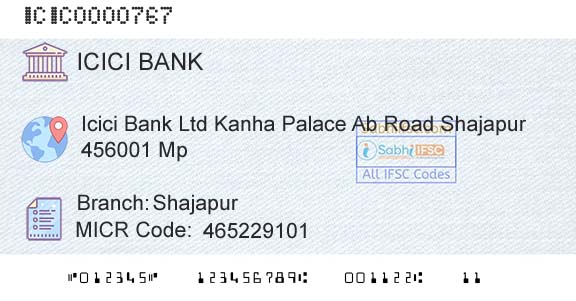 Icici Bank Limited ShajapurBranch 