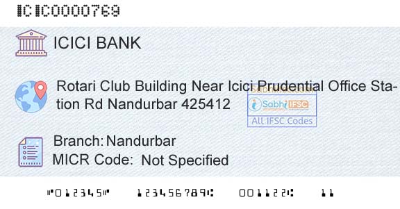 Icici Bank Limited NandurbarBranch 