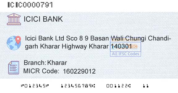 Icici Bank Limited KhararBranch 