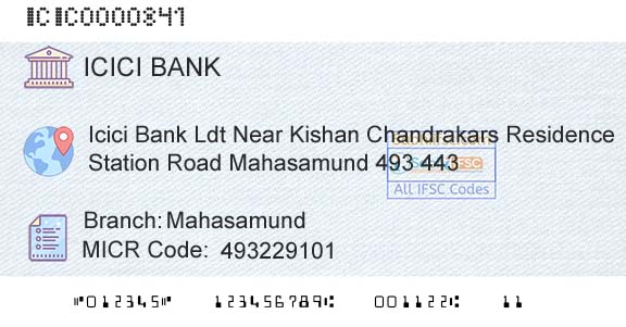 Icici Bank Limited MahasamundBranch 