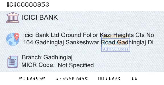 Icici Bank Limited GadhinglajBranch 