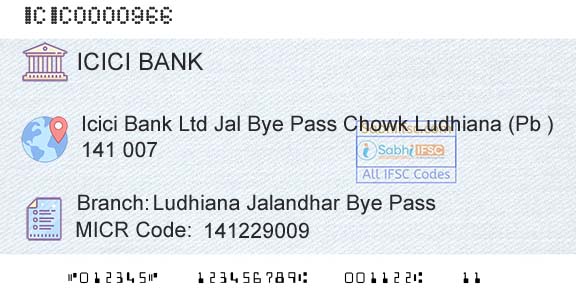 Icici Bank Limited Ludhiana Jalandhar Bye PassBranch 