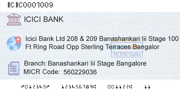 Icici Bank Limited Banashankari Iii Stage BangaloreBranch 